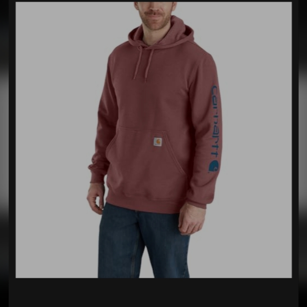 Carhartt Red Sweatshirt Hoodie Casual Comfort